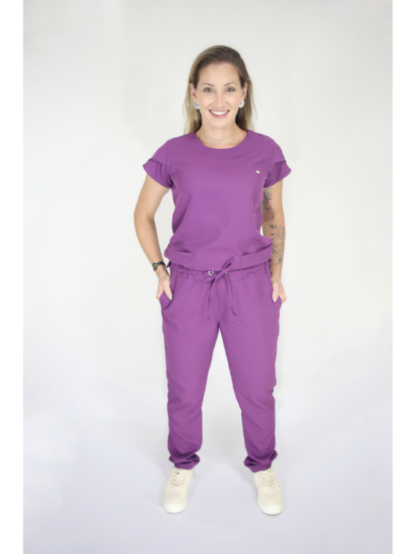  Scrub Feminino Ruth - Gabardine - Violeta - Image 6