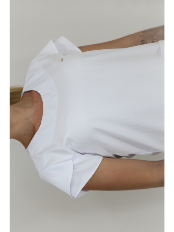  Scrub Feminino Ruth - Gabardine - Branco - Image 5