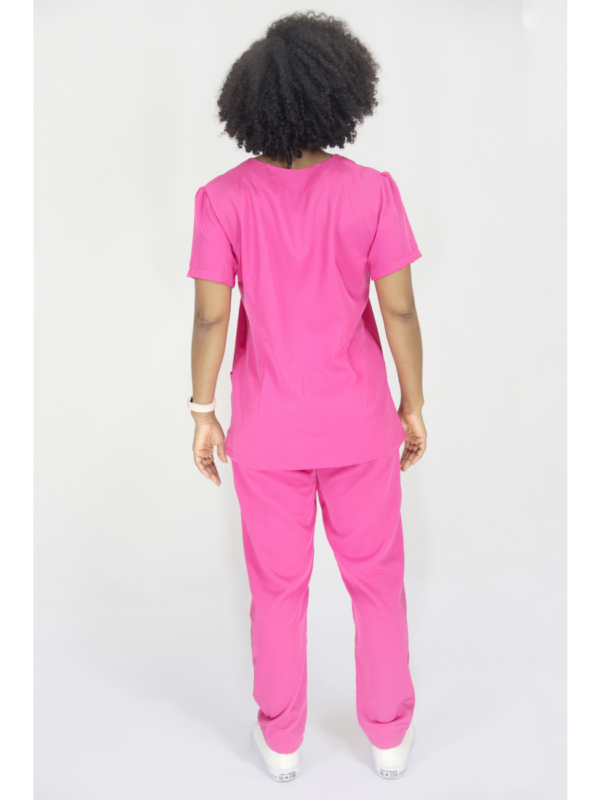 Scrub Feminino Olga - Oxfordine - Pink - Image 4