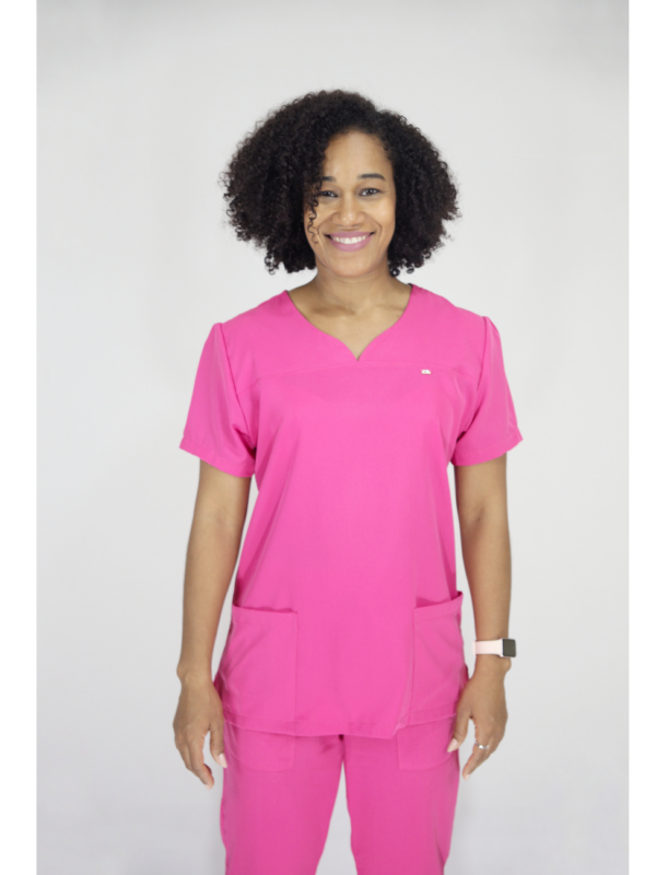 Scrub Feminino Olga - Oxfordine - Pink - Image 7
