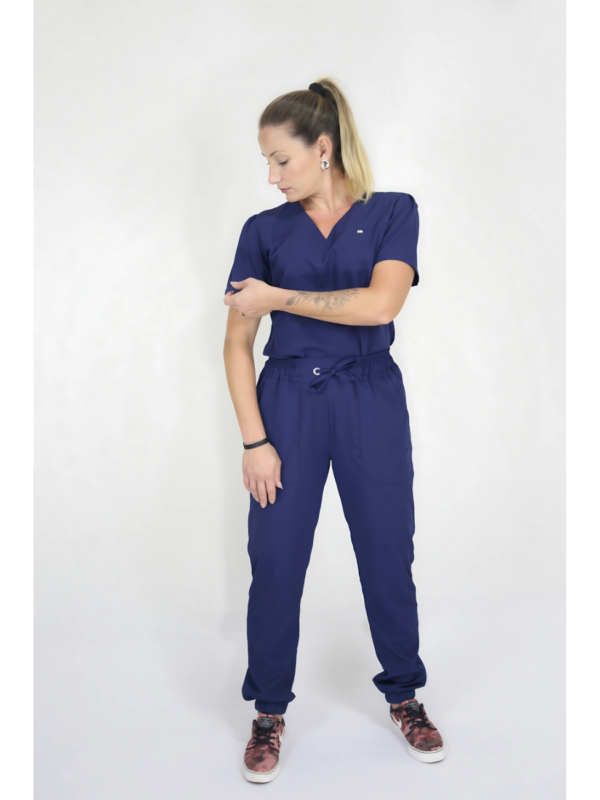  Scrub Feminino Olga - Oxfordine - Azul Marinho - Image 6