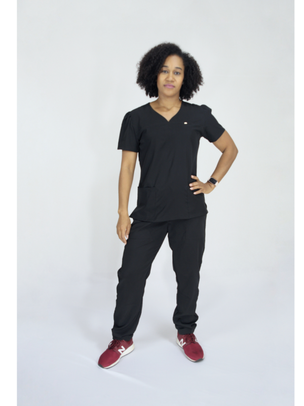  Scrub Feminino Olga - Oxfordine - Preto - Image 2