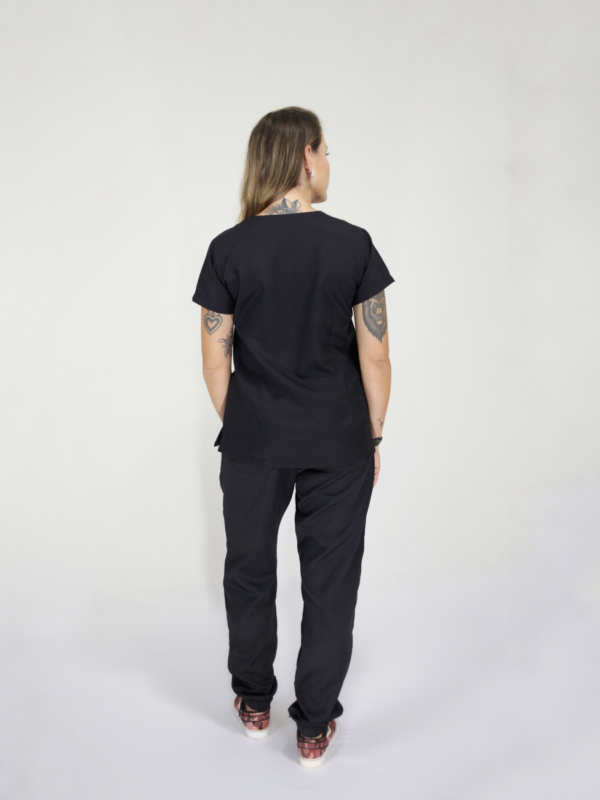  Scrub Feminino V10 - Gabardine - Preto - Image 8