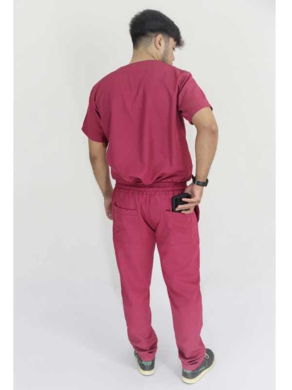 Scrub Masculino V1 - Tricoline - Marsala - Image 6