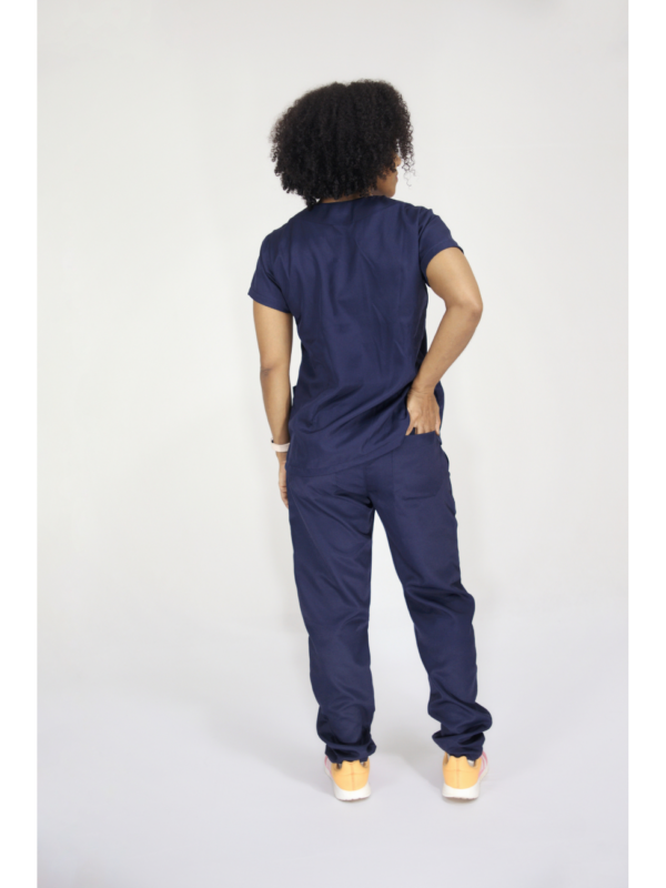 Scrub Feminino V10 - Gabardine - Azul Marinho - Image 4