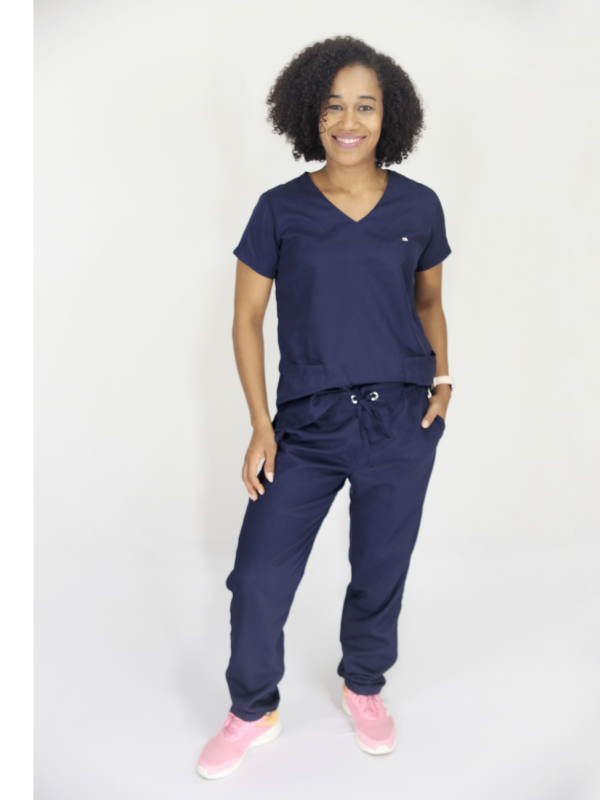 Scrub Feminino V10 - Gabardine - Azul Marinho - Image 6