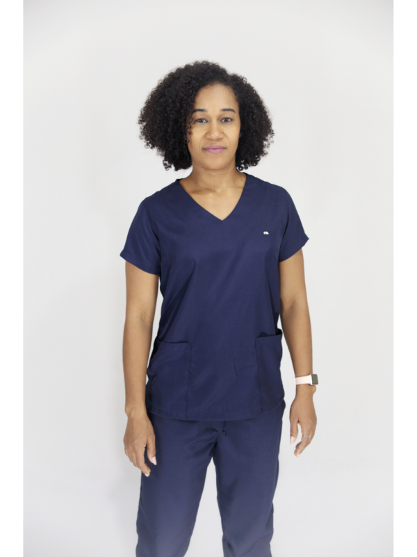 Scrub Feminino V10 - Gabardine - Azul Marinho - Image 7