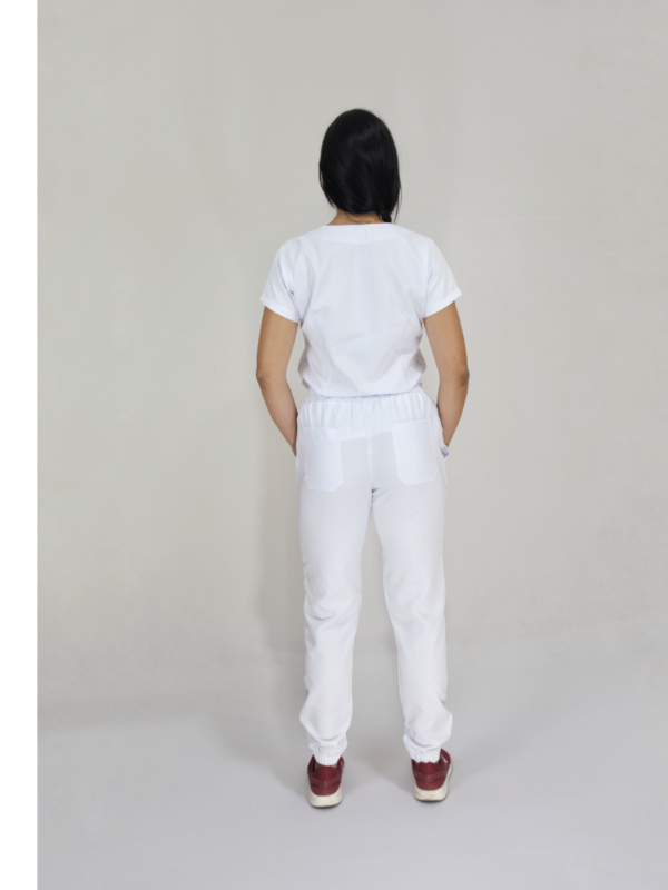  Scrub Feminino V10 - Gabardine - Branco - Image 6