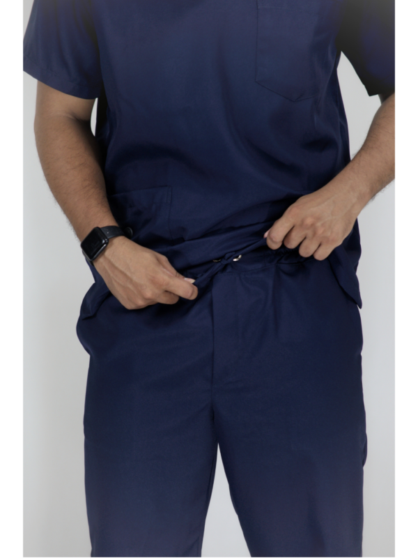 Scrub Masculino V1 - Gabardine - Azul Marinho - Image 6