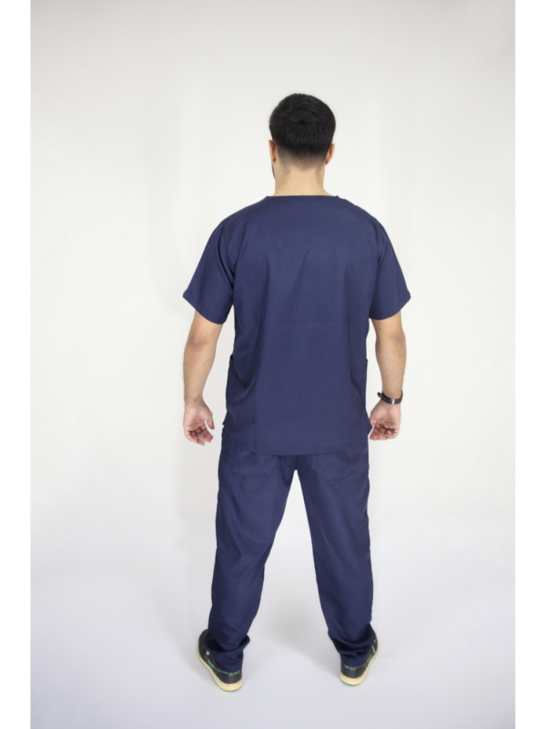 Scrub Masculino V1 - Gabardine - Azul Marinho - Image 5
