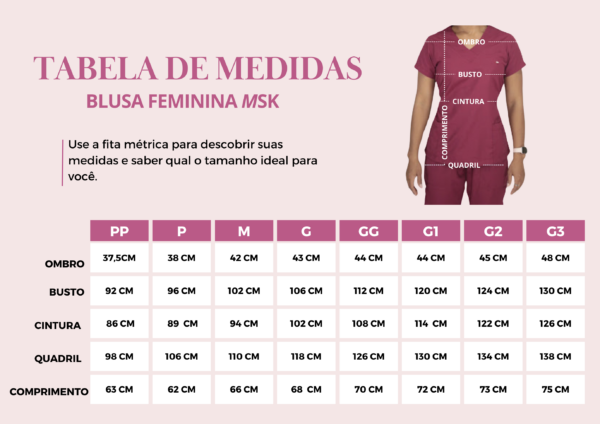  Scrub Plus Size Feminino Olga - Oxfordine - Preto - Image 3