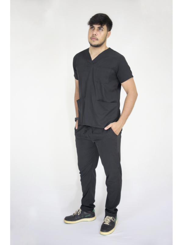 Scrub Masculino V1 - Oxfordine - Preto - Image 6