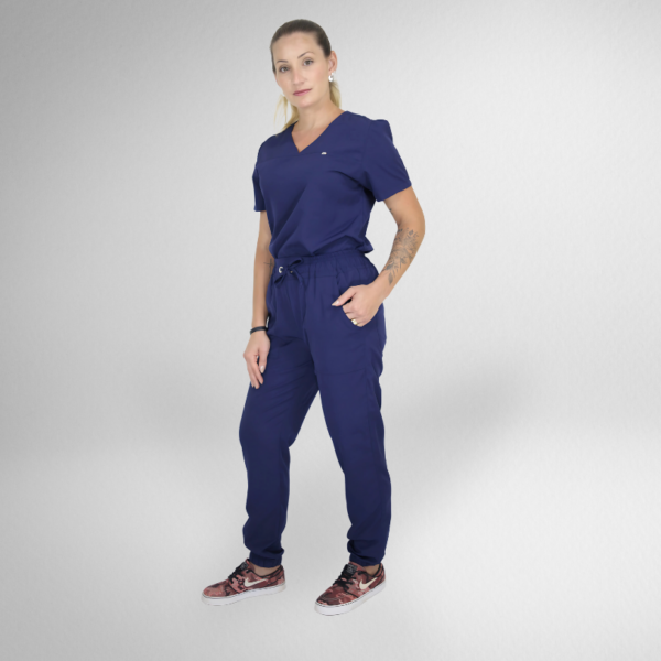  Scrub Feminino Olga - Oxfordine - Azul Marinho