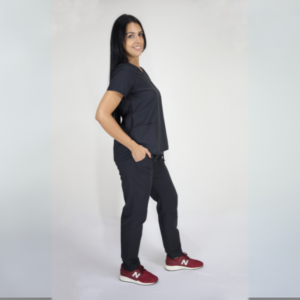  Scrub Feminino V30 Amarradinho - Tricoline - Preto