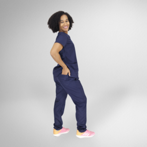 Scrub Feminino V10 - Gabardine - Azul Marinho