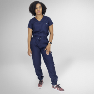  Scrub Feminino V30 - Gabardine - Azul Marinho