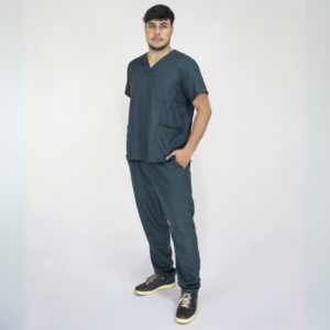 Scrub Masculino V1 - Gabardine - Chumbo
