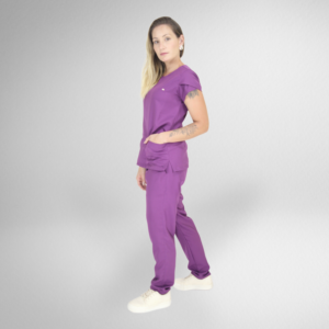  Scrub Feminino Ruth - Gabardine - Violeta