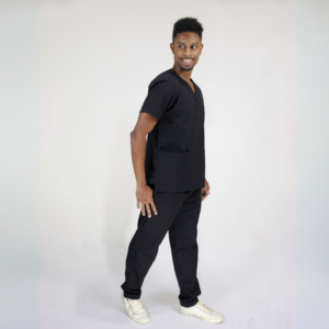 Scrub Masculino V1 - Gabardine - Preto