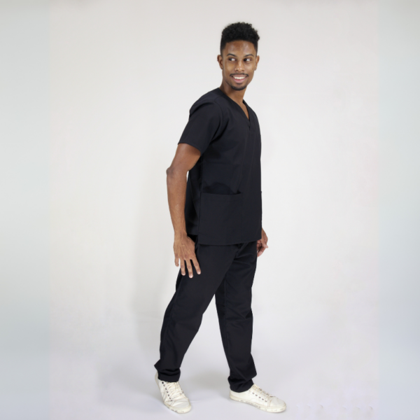 Scrub Masculino V1 - Gabardine - Preto