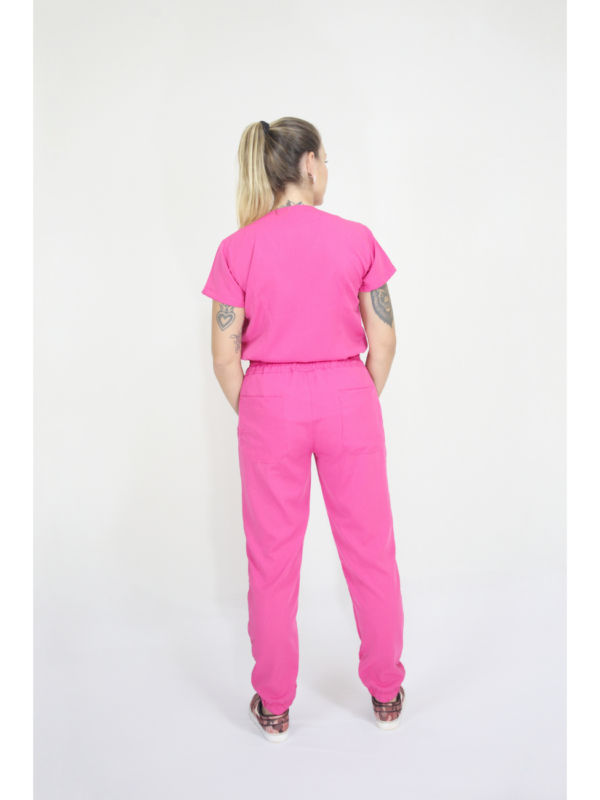 Scrub Feminino V10 - Oxfordine - Pink - Image 4