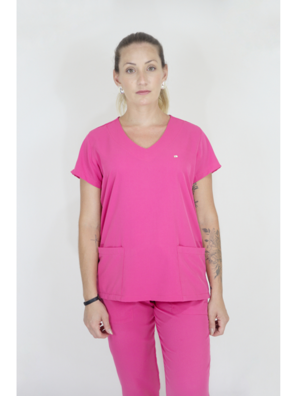 Scrub Feminino V10 - Oxfordine - Pink - Image 5