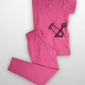  Scrub Plus Size Feminino V30 Amarradinho - Tricoline - Pink