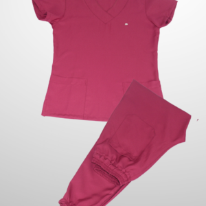 Scrub Plus Size Feminino V30 - Gabardine - Borgonha