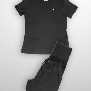  Scrub Plus Size Feminino Olga - Oxfordine - Preto