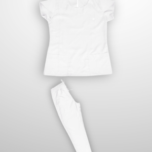 Scrub Plus Size Feminino Ruth - Gabardine - Branco