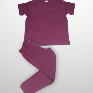 Scrub Plus Size Masculino V1 - Tricoline - Marsala