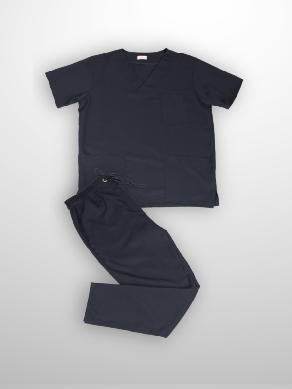 Scrub Plus Size Masculino V1 - Gabardine - Preto