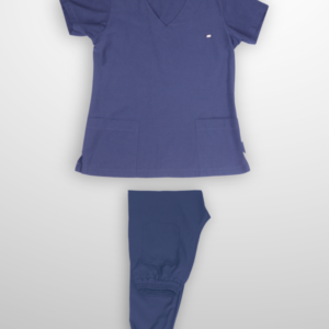  Scrub Plus Size Feminino V10 - Oxfordine - Azul Marinho