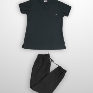  Scrub Plus Size Feminino V10 - Gabardine - Preto